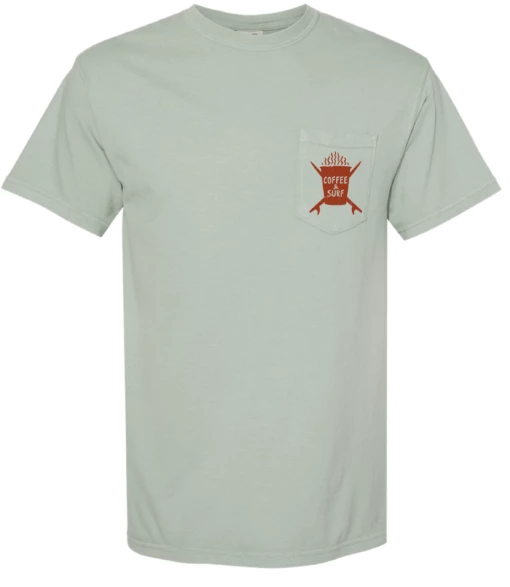 Poseidon Coffee & Surf Unisex Pocket Tee 4 Poseidon Coffee & Surf Unisex Pocket Tee -POSEIDON Shop Asset7