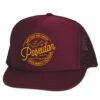 Poseidon Round Tubes Hat 1 Poseidon Round Tubes Hat -POSEIDON Shop Poseidon Round Logo Hat Maroon Gold