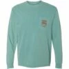 Poseidon Unisex Santa Monica Surfboard Long Sleeve Tee -POSEIDON Shop Poseidon Santa Monica Surboard Long Sleeve Front