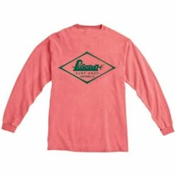 Poseidon Unisex Surf Shop Long Sleeve Tee -POSEIDON Shop Poseidon Shop Tee Long Sleeve Watermelon Green Back 38665451 4b02 4adf 85eb 3f5552d39e2b