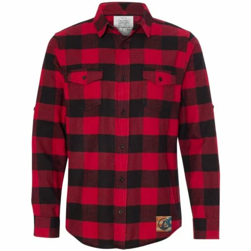 Poseidon Unisex Flannel 2 Poseidon Unisex Flannel -POSEIDON Shop Poseidon Unisex Red Flannel